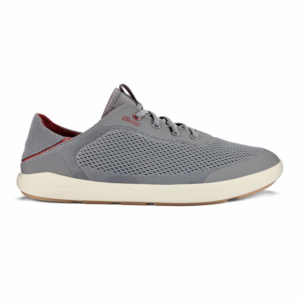 Zapatos Olukai Moku Pae - Zapatillas Hombre Grises 20718-945